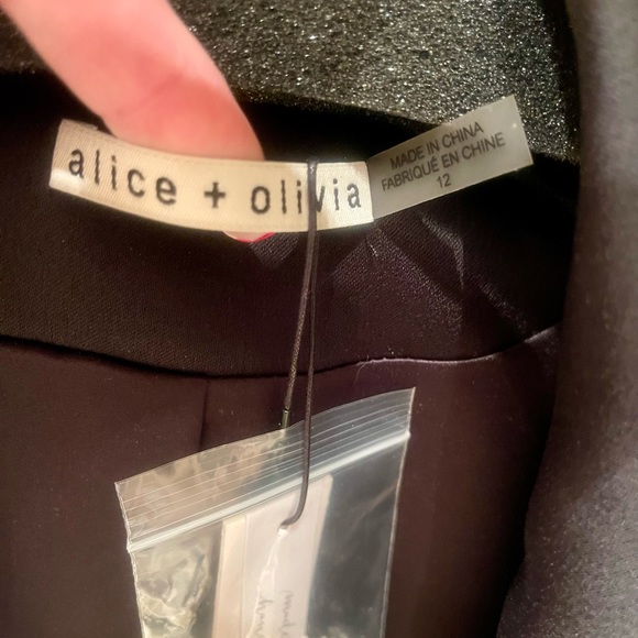 Gorgeous Alice and Olivia rhinestone trimmed short jacket.  Fabulous! - Picture 3 of 15